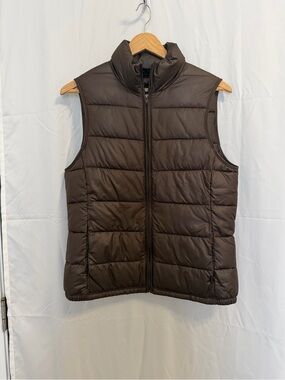 Banana Republic Brown Quilted Puffer Vest
